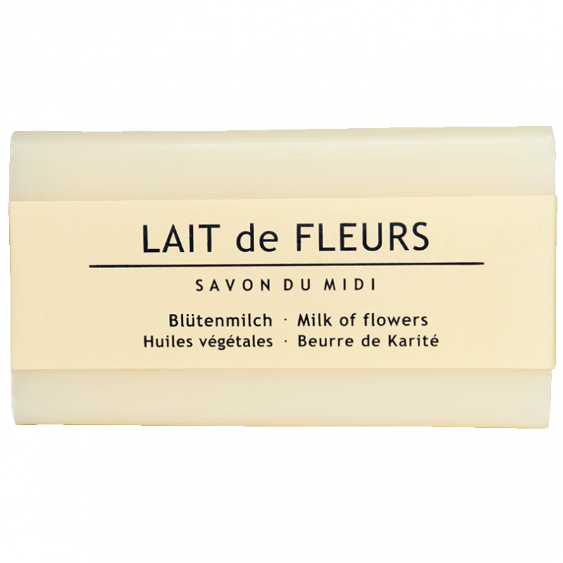 SAVON DU MIDI Mydło z masłem shea LAIT de FLEURS (kwiatowe mleczko)