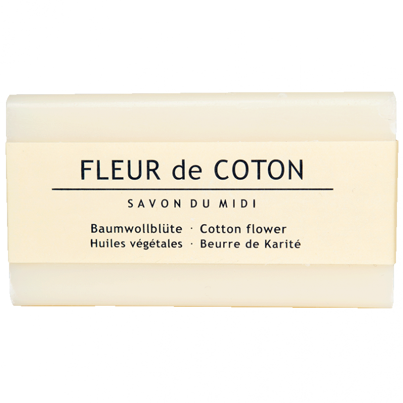SAVON DU MIDI Mydło z masłem shea FLEUR de COTON (kwiat bawełny)