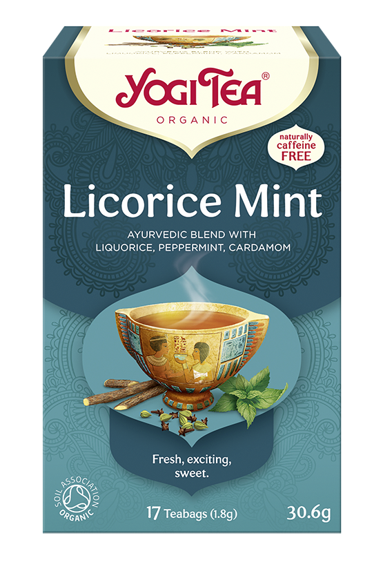 YOGI TEA Ajurwedyjska herbata LUKRECJA Z MIĘTĄ (LICORICE MINT)