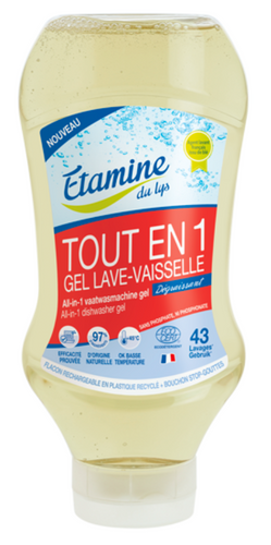 EDL Etamine du Lys certyfikowany żel do zmywarki All-in-One Wszystko-w-Jednym bezzapachowy