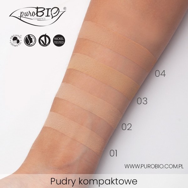 puroBio Matujący puder prasowany 02