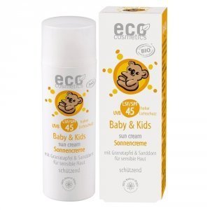 eco cosmetics Krem na słońce SPF 45 dla dzieci i niemowląt 