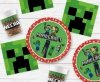 Talerzyki papierowe Minecraft 8 szt - 23cm