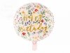 Balon okrągły foliowy Happy Birthday! - 35 cm