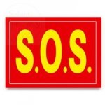Naklejki na buty S.O.S. 2szt