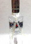 Zawieszki na alkohol kremowo-białe z białą obrączk