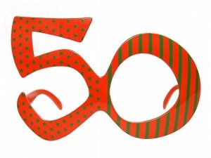 Okulary party 50 lat  50-te urodziny