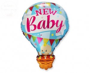 Balon foliowy 24 cale New Baby chłopiec w balon