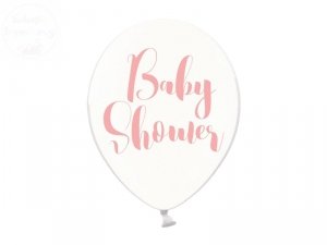 Balony 30cm Baby Shower - przezroczyste