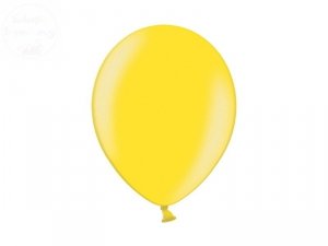 Balony 12 cali metalic żółte