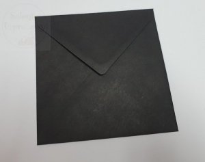 Koperta czarna kwadratowa 14x14 cm