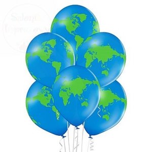 Balony Globe - Planeta ziemia - 12 cali