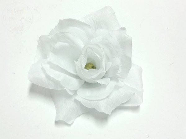 Kwiat sztuczny róża biała -1szt