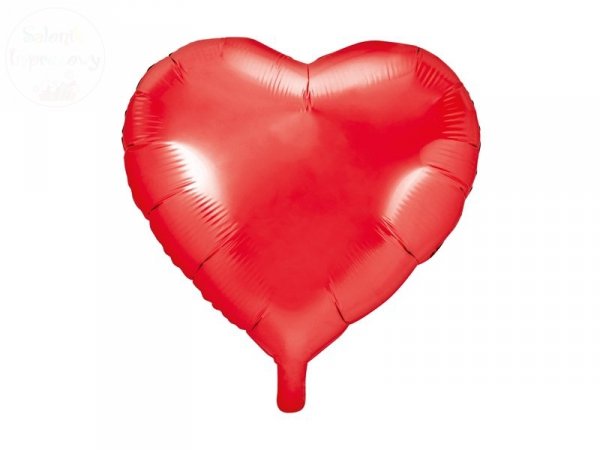 Balon foliowy serce 45 cm czerwony