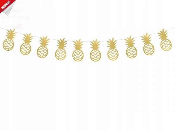 Girlanda Złote Ananasy