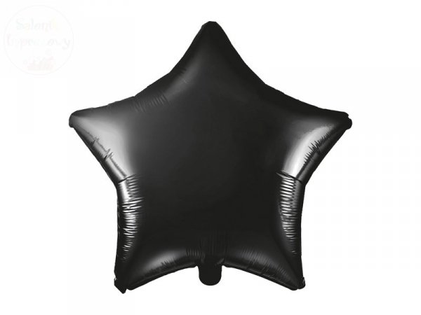 Balon foliowy Gwiazdka czarny 48 cm