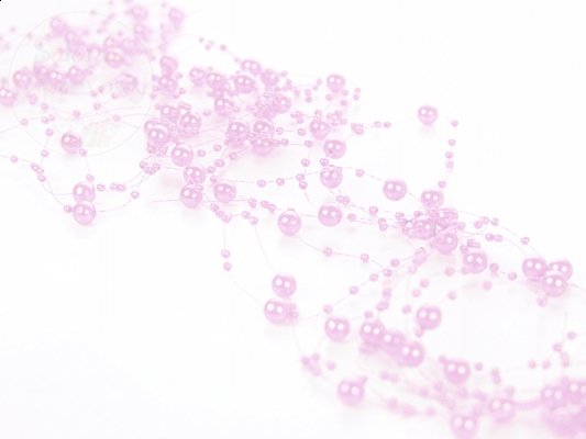 Girlanda perłowa kolor wrzosowy róż 1,3m 5szt