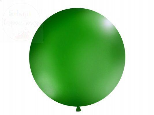 Balon 1 metr pastel okrągły ciemny zielony 1szt