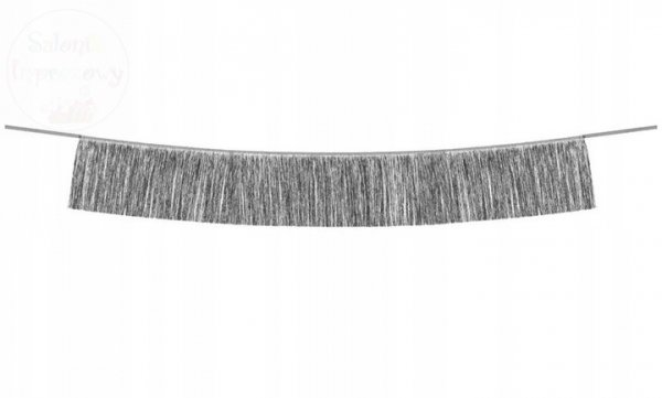 Girlanda frędzle srebnre 20x135cm