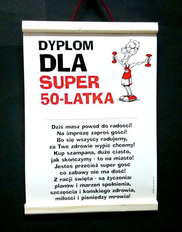 Kieliszki Slubne Dyplom Pamiatkowy Dla Super 50 Latka Sklep Slubny