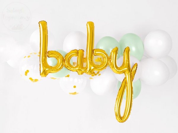 Balon foliowy złoty Baby