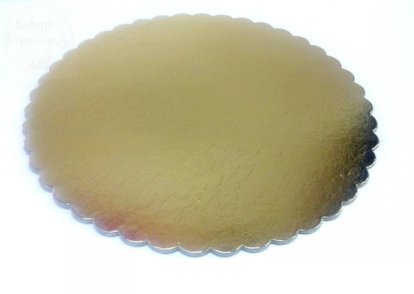 Podkład złoty pod tort  20 cm.