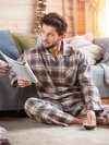 Key MNS 402 piżama męska flanelowa 3XL-4XL 