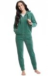 Luna 309 Welurowy dres damski 3XL zielony
