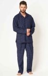 Piżama męska flanelowa rozpinana Key MNS 457 plus size