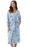 Szlafrok damski z bawełny Luna 376 3/4 3XL 