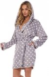 Szlafrok damski soft L&L 2405 Dots 