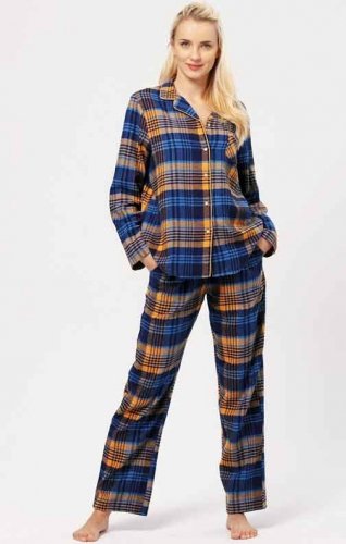 Key LNS 481 piżama damska flanelowa 