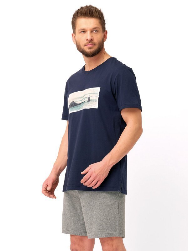 Piżama Key MNS 606 B25 kr/r M-2XL