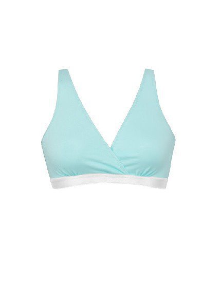 Biustonosz soft Mitex bez fiszbin Lilly Basic Turkus Mama