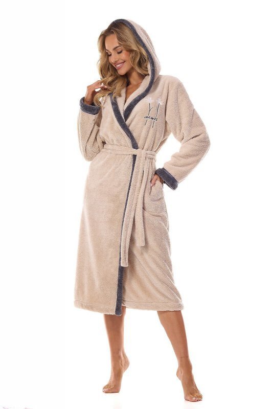 Ciepły szlafrok damski L&amp;L 2419 Tess 3XL 