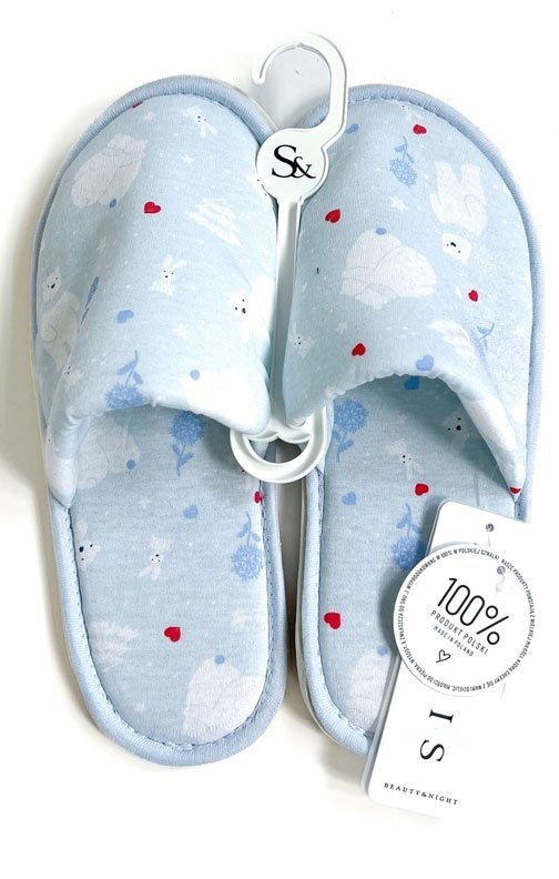 Kapcie damskie Sensis White Bear
