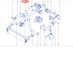SPINKA ZAPINKA PRZEWODU INTERCOOLERA TURBO 2.0 DCI RENAULT 7701062434
