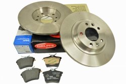 DELPHI 2X TARCZA TARCZE + KLOCKI HAMULCOWE TYŁ CITROEN C5 III PEUGEOT 407