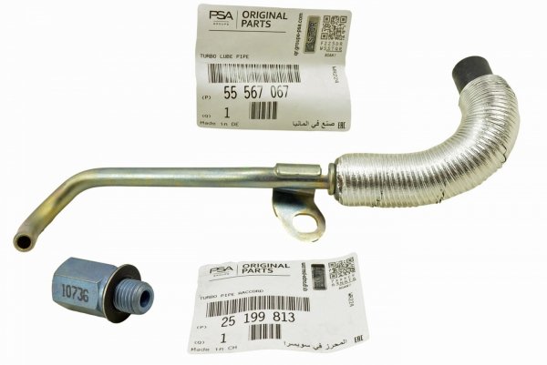 OPEL PRZEWÓD TURBINY + ZŁĄCZKA 1.4 TURBO ASTRA J MOKKA MERIVA B ORYGINAŁ