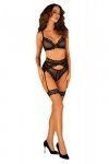 Pas do pończoch Model Marrbel Black - Obsessive