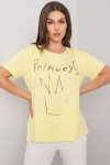 T-shirt Damski Model FA-TS-7121.88P Light Yellow - Fancy
