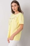 T-shirt Damski Model FA-TS-7121.88P Light Yellow - Fancy