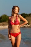 Kostium dwuczęściowy Kostium kąpielowy Model Daisy Red - Ewlon
