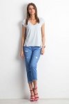 T-shirt Damski Model RV-TS-4839.25P Light Blue - BFG
