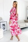 Sukienka Model 436-1 Valentina Pink Rose/White - Numoco