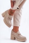 Półbuty Model Gelanor 20157 Beige Skóra - Step in style