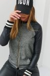 Kurtka Damska Model 666 Dark Grey - Fasardi