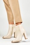Botki Model MS2055BE Beige - PRIMO