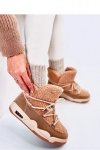 Śniegowce sneakersy ocieplane REMAL KHAKI - Inello
