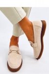Mokasyny damskie zamszowe STATES BEIGE - Inello